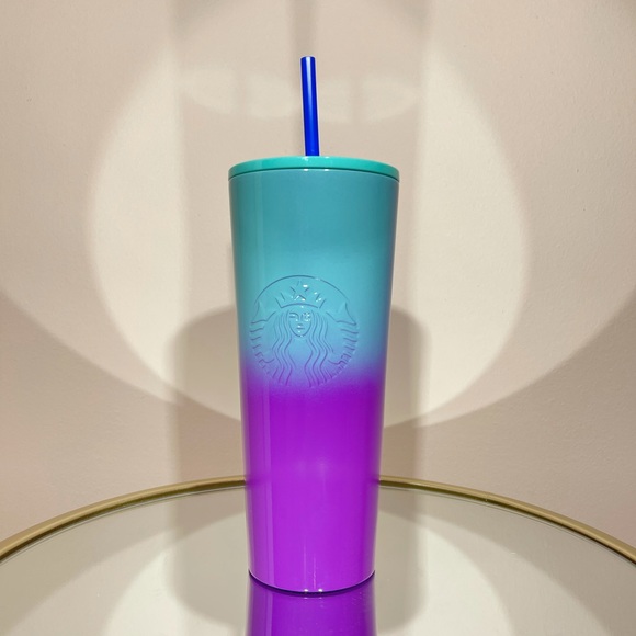 Starbucks Ombre Blue Purple Stainless Tumbler